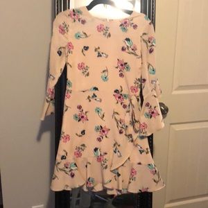 3/4 sleeve floral summer dress
